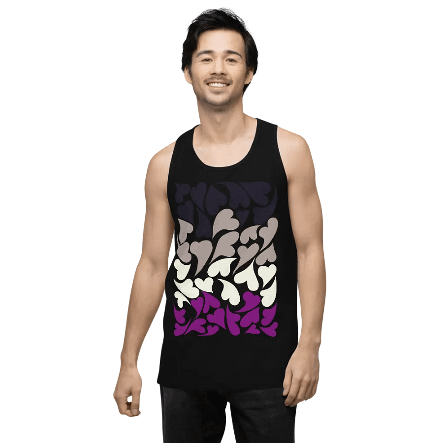 Nestled PRIDE Asexual Tank Top product image (5)