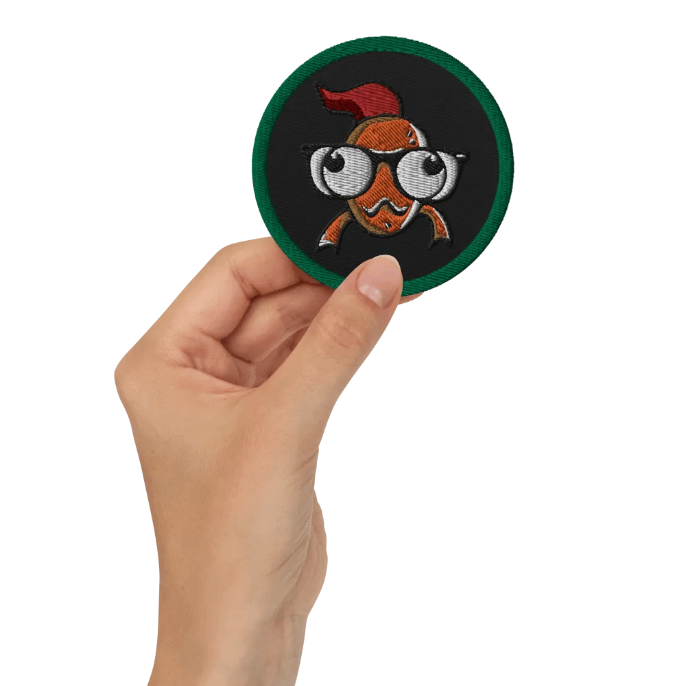 FEESH Logo Circle Patch [green border] product image (2)