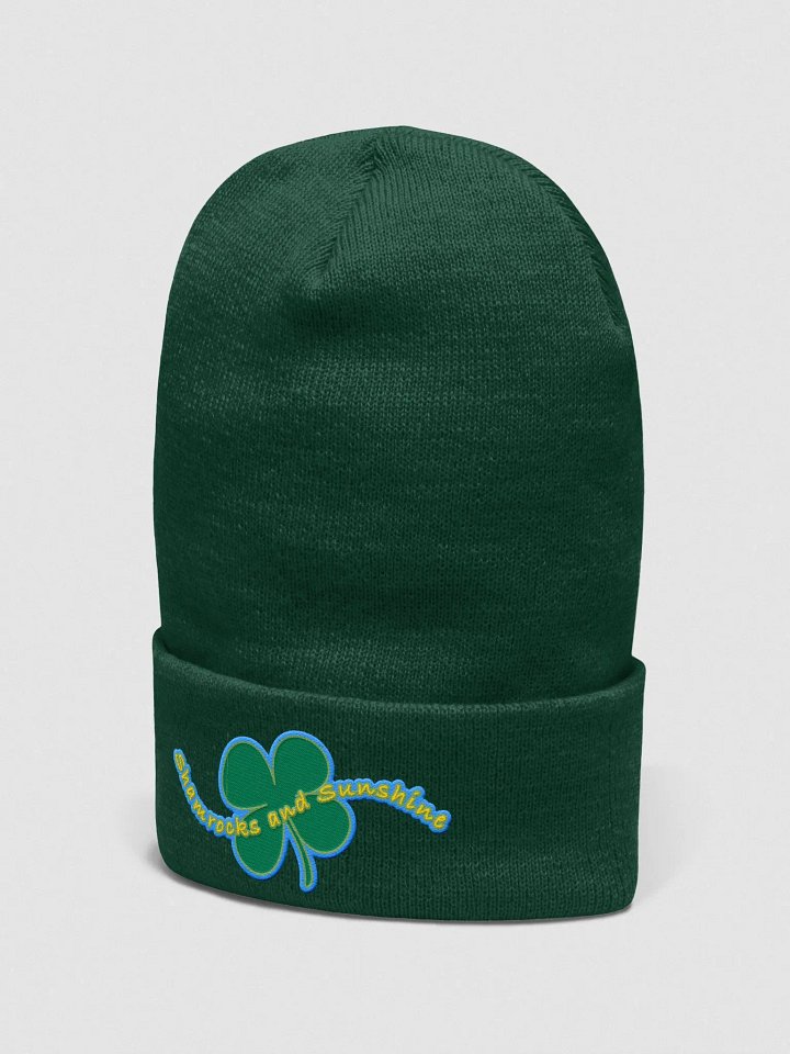 SHAMROCKS AND SUNSHINE • Yupoong cuffed beanie product image (2)