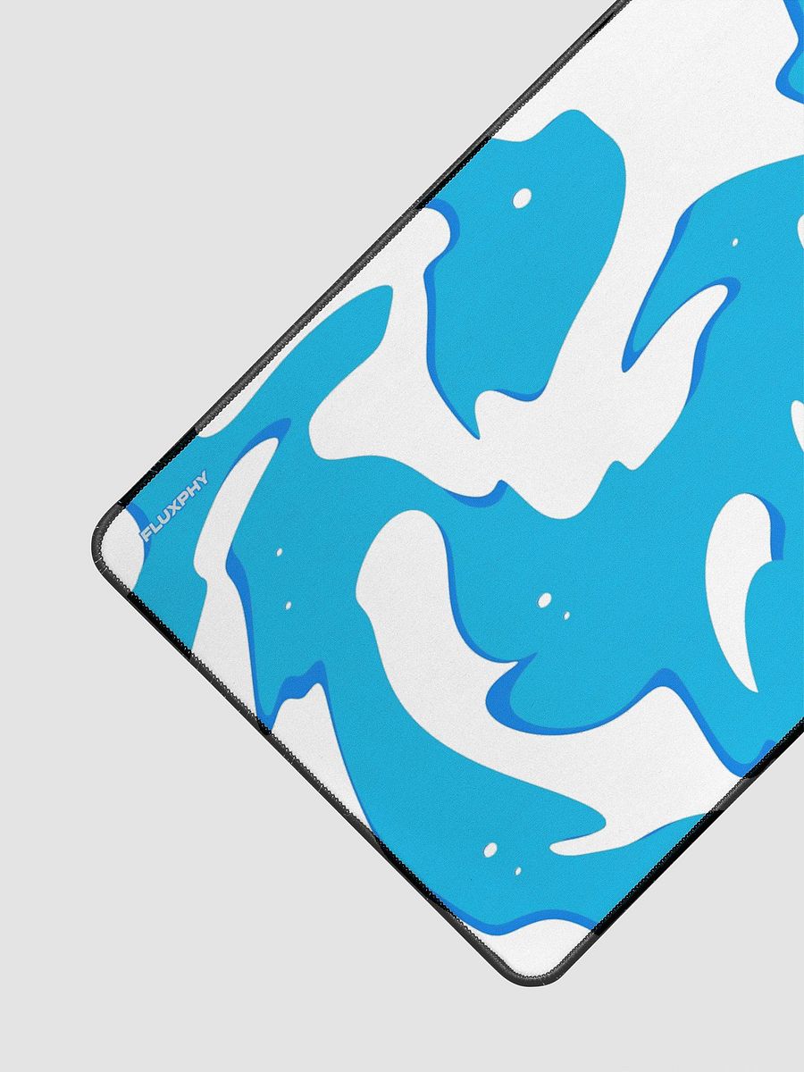 Cyan White Swirl Mousepad by Fluxphy product image (3)