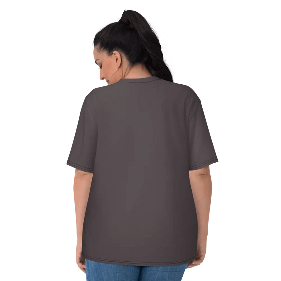 Plain Dark Brown True Summer Women's Crewneck Polyester Heavyweight Premium T-Shirt by Treasure Pie product image (7)