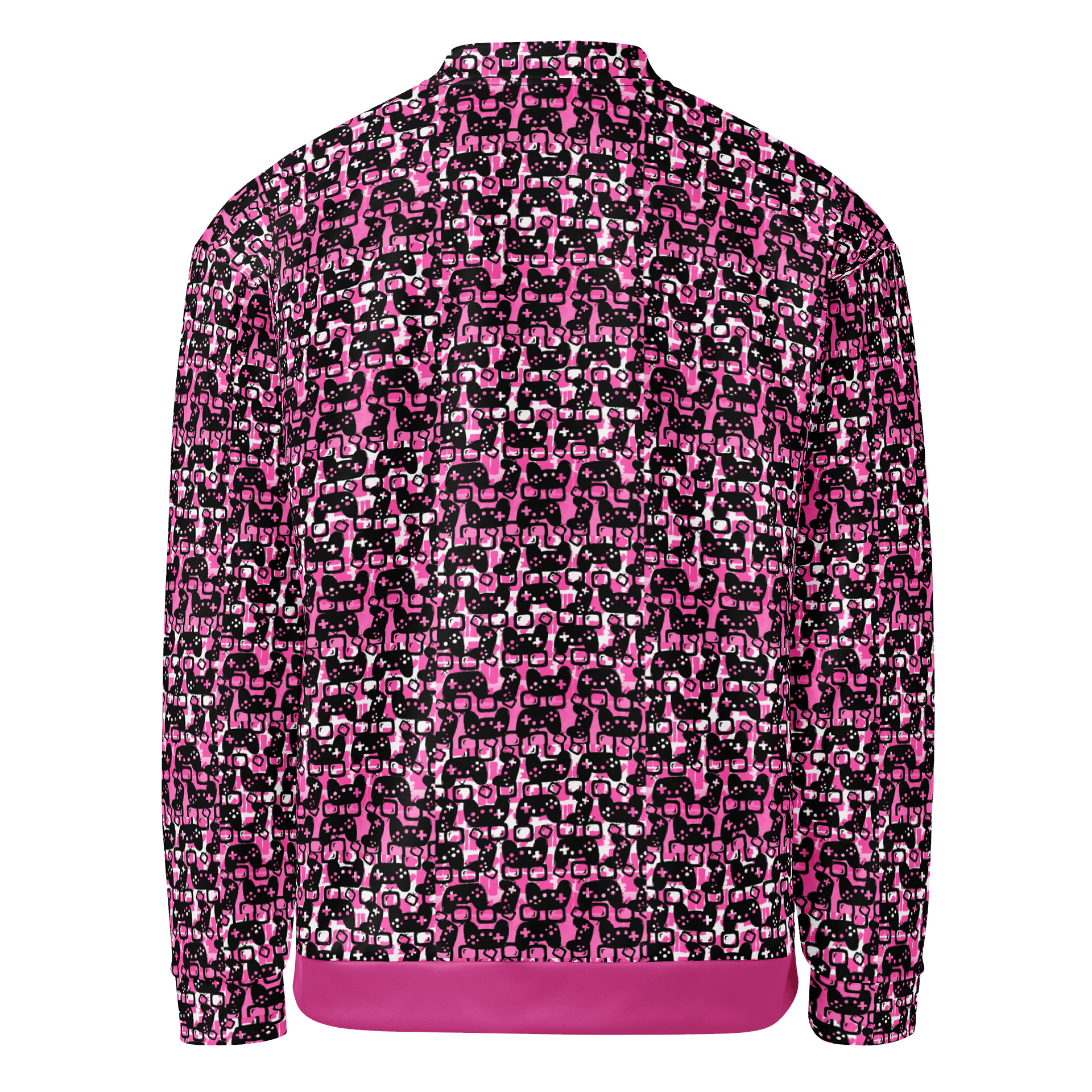 Story Lover Unisex Bomber Jacket (Pink and Black) product image (3)