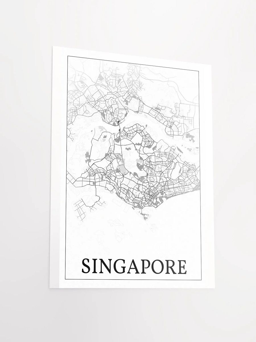 Singapore, city map print product image (14)