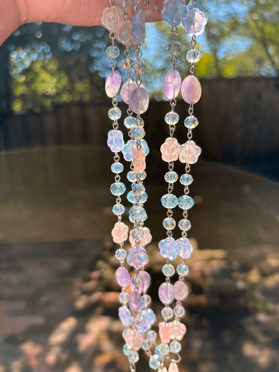 Rose Quartz & Amethyst Pastel Necklace product image (9)