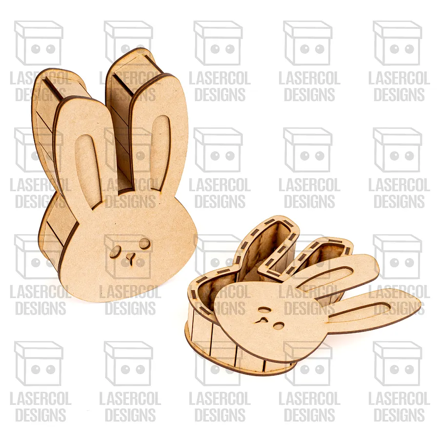 Easter Bunny Shaped Boxes Set 3 - Laser Cut Files product image (2)