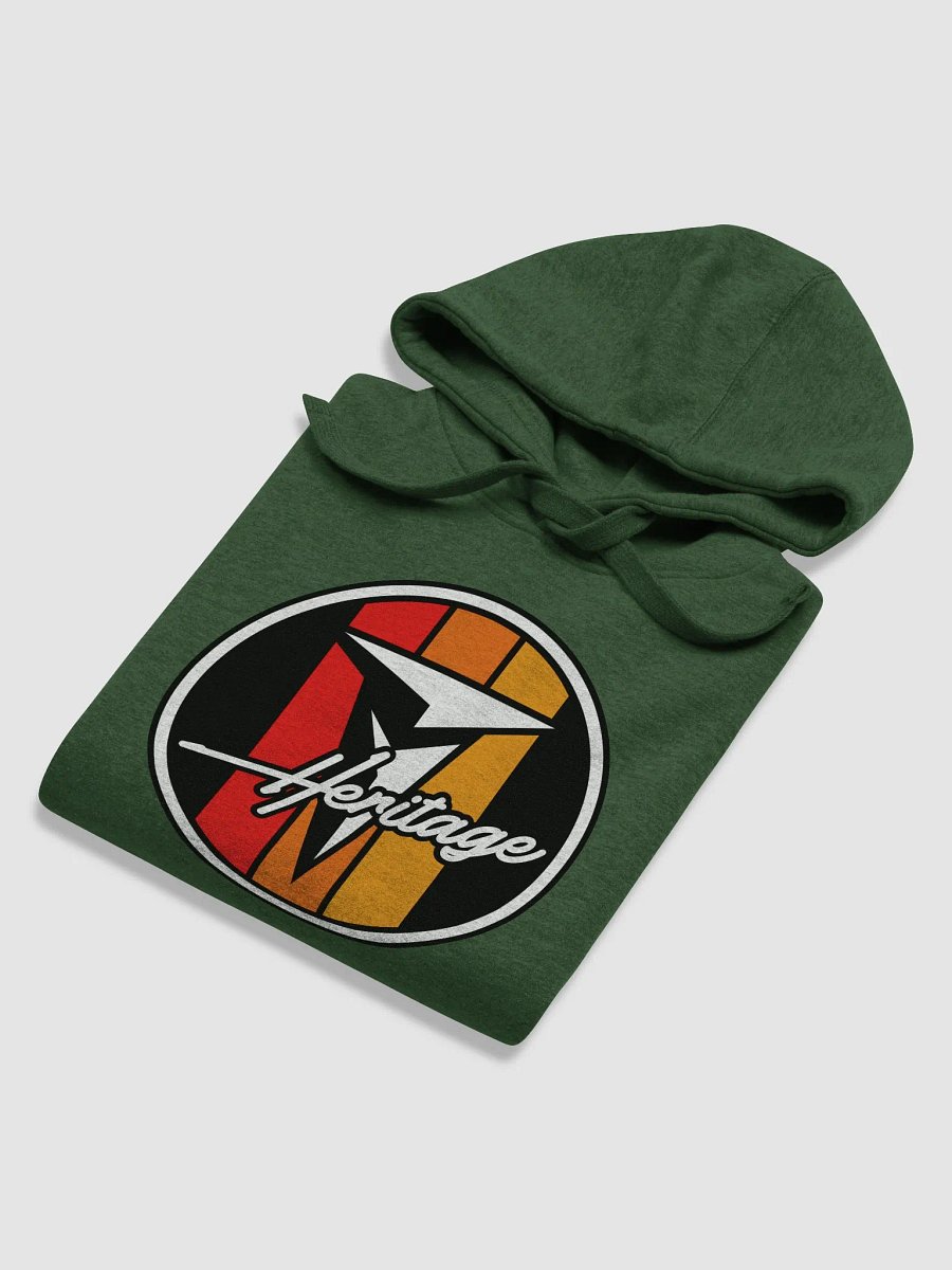 Retro Heritage Logo Hoodie Forest Green product image (6)