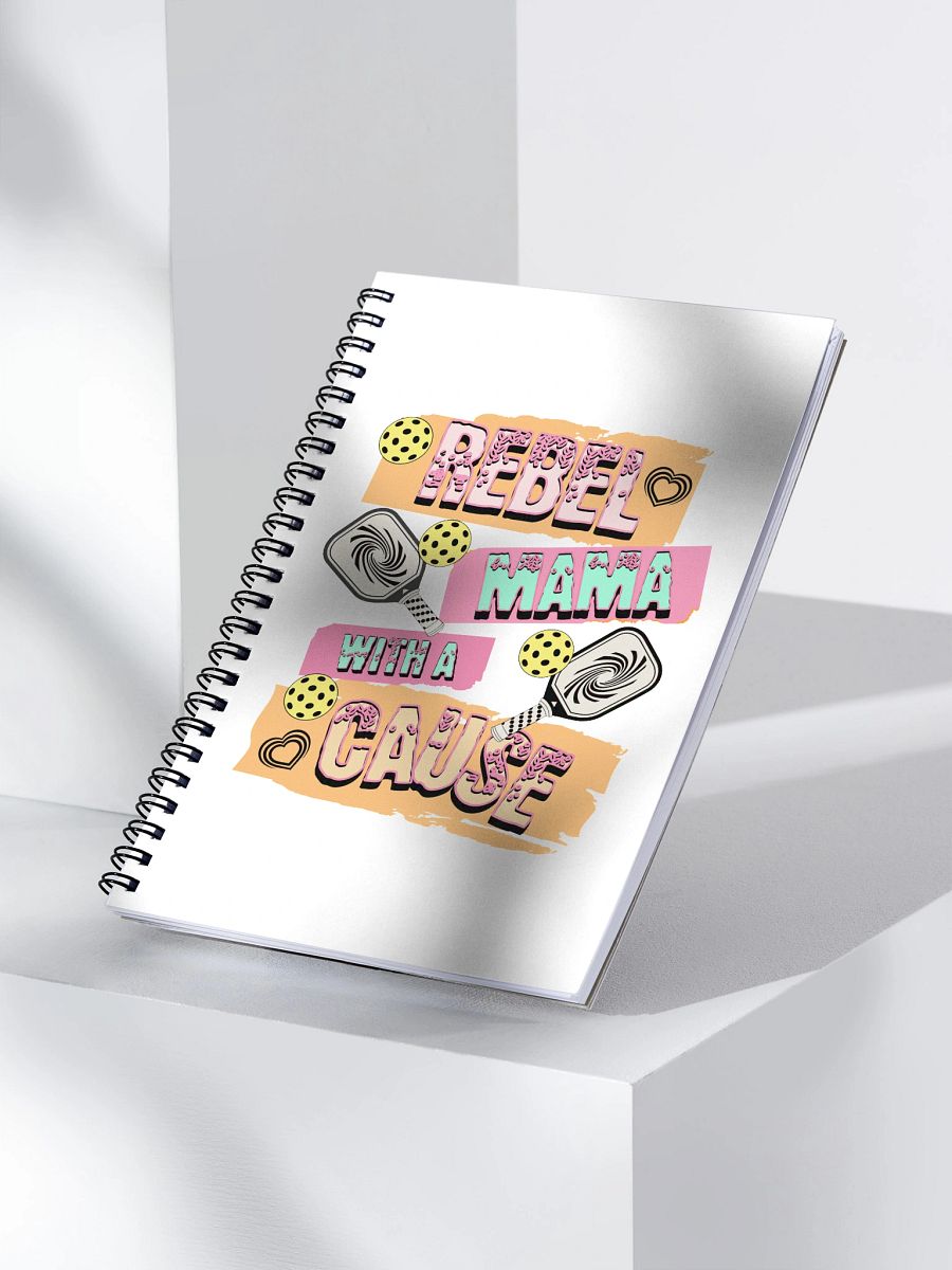 Rebel Mama With A Cause Pickleball Spiral Notebook product image (3)