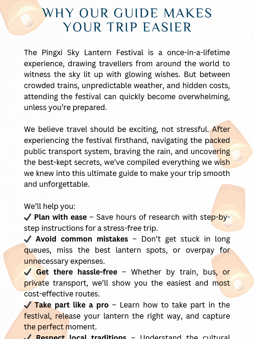 Everything We Wish We Knew Before Going to Pingxi Sky Lantern Festival in Taiwan product image (4)