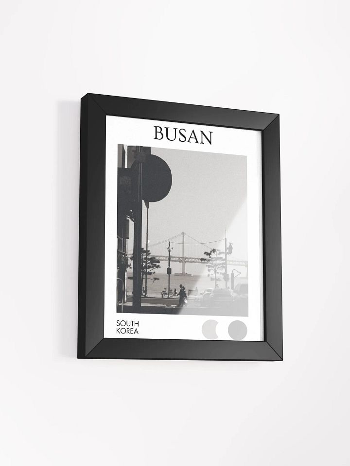 Streets of Busan - Black & White - Framed product image (2)