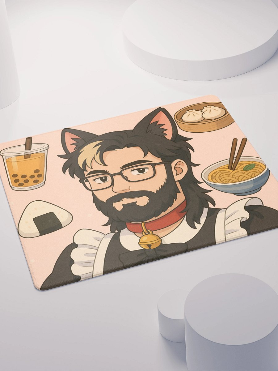 Cat Time Maid Boy Weeb Mousepad product image (4)