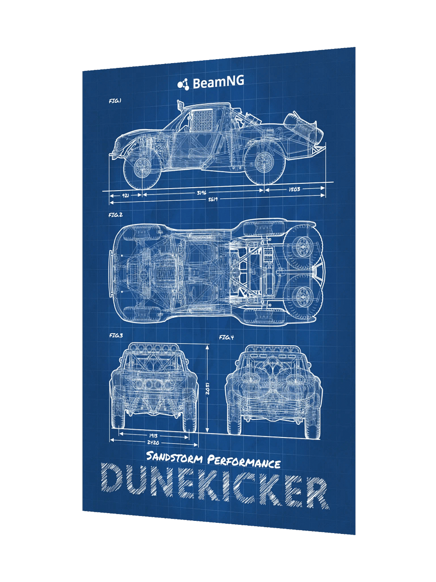 SP Dunekicker Blueprint Poster product image (3)