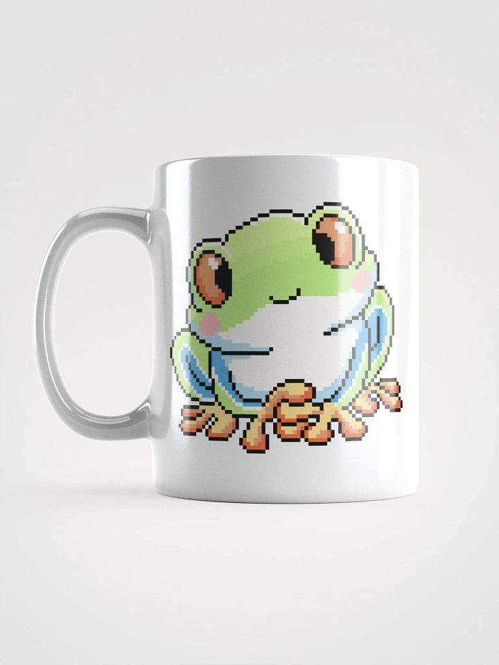 Light Green Rip the Frog White Glossy Mug product image (1)