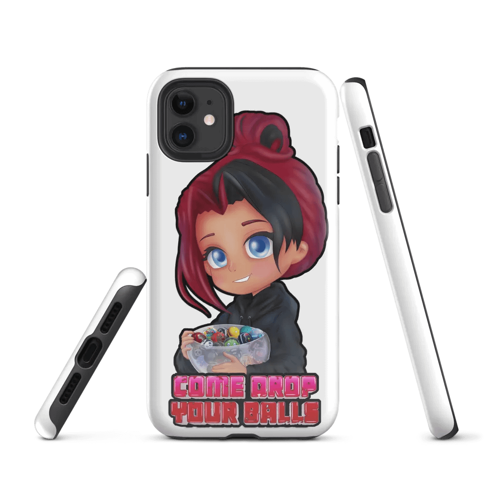 Drop Your Balls iPhone Case (Pink & Red) product image (1)