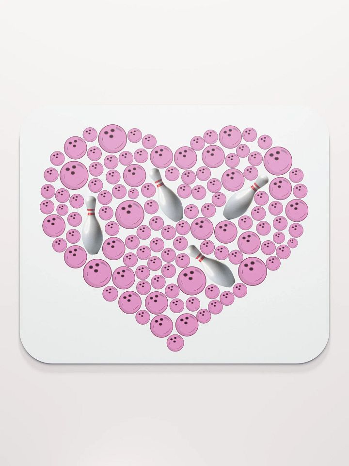 Heart Bowling Strike Mouse Pad product image (2)