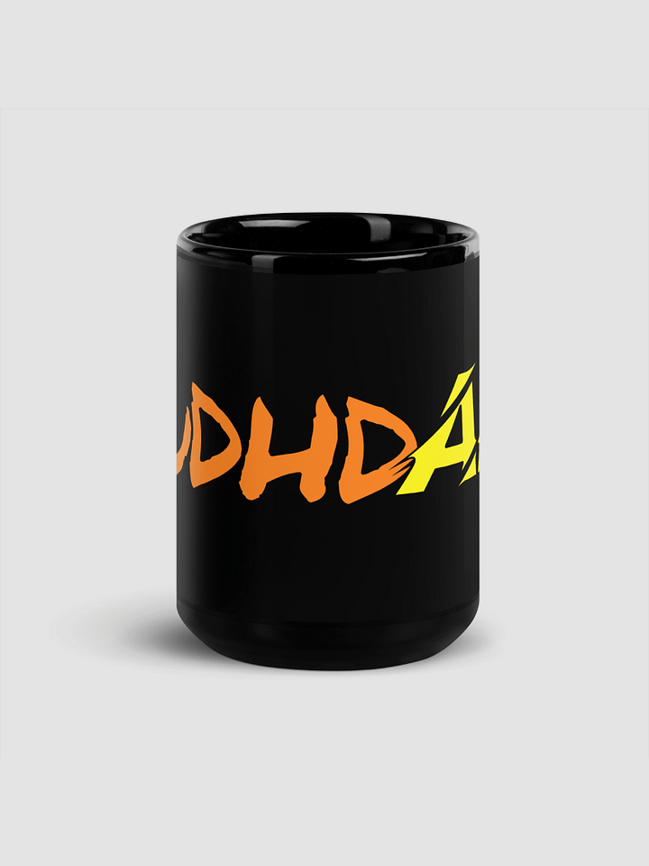 AuDHDAF Black 15 oz Glossy Mug product image (1)