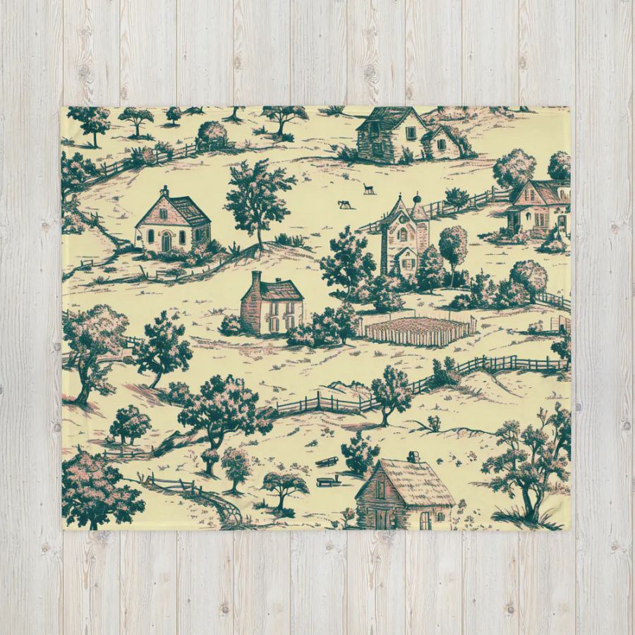 Classy Toile On The Farm Blanket product image (16)
