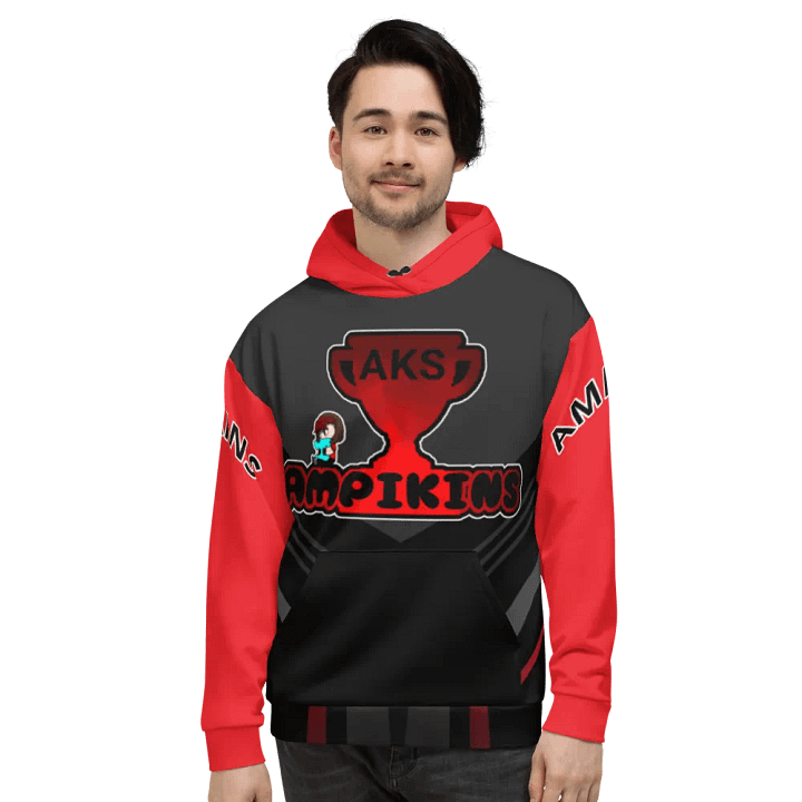 Red And Black AMPIKINS - Unisex Hoodie product image (2)