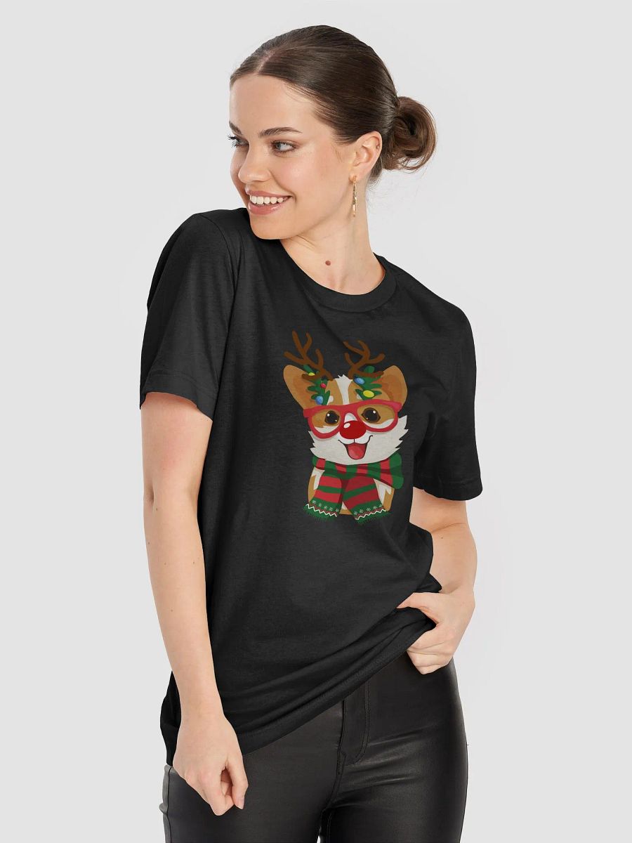Festive Corgi Holiday Adult T-Shirt product image (87)