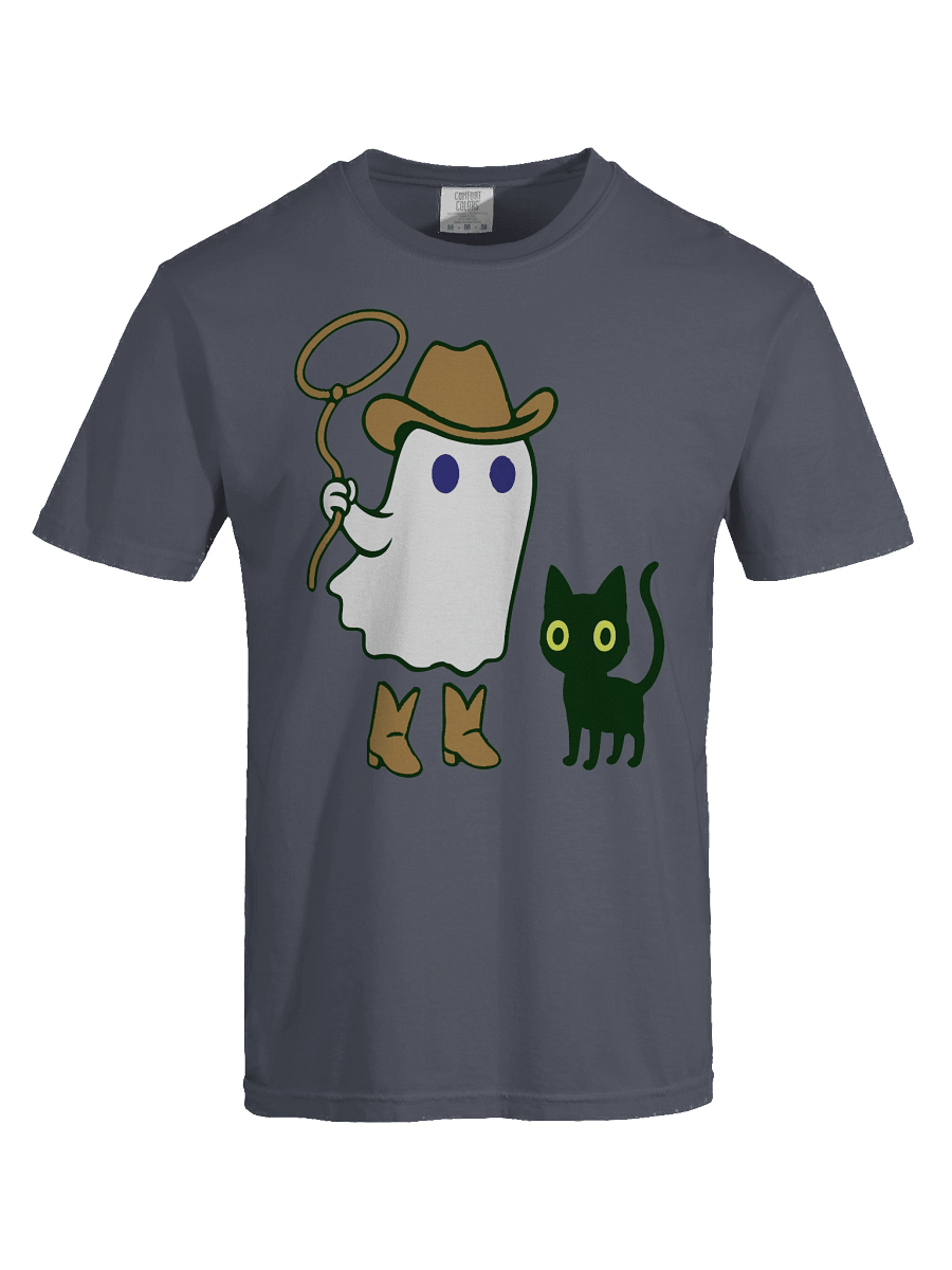 Spooky Cowboy Ghost and Cat T-Shirt product image (47)