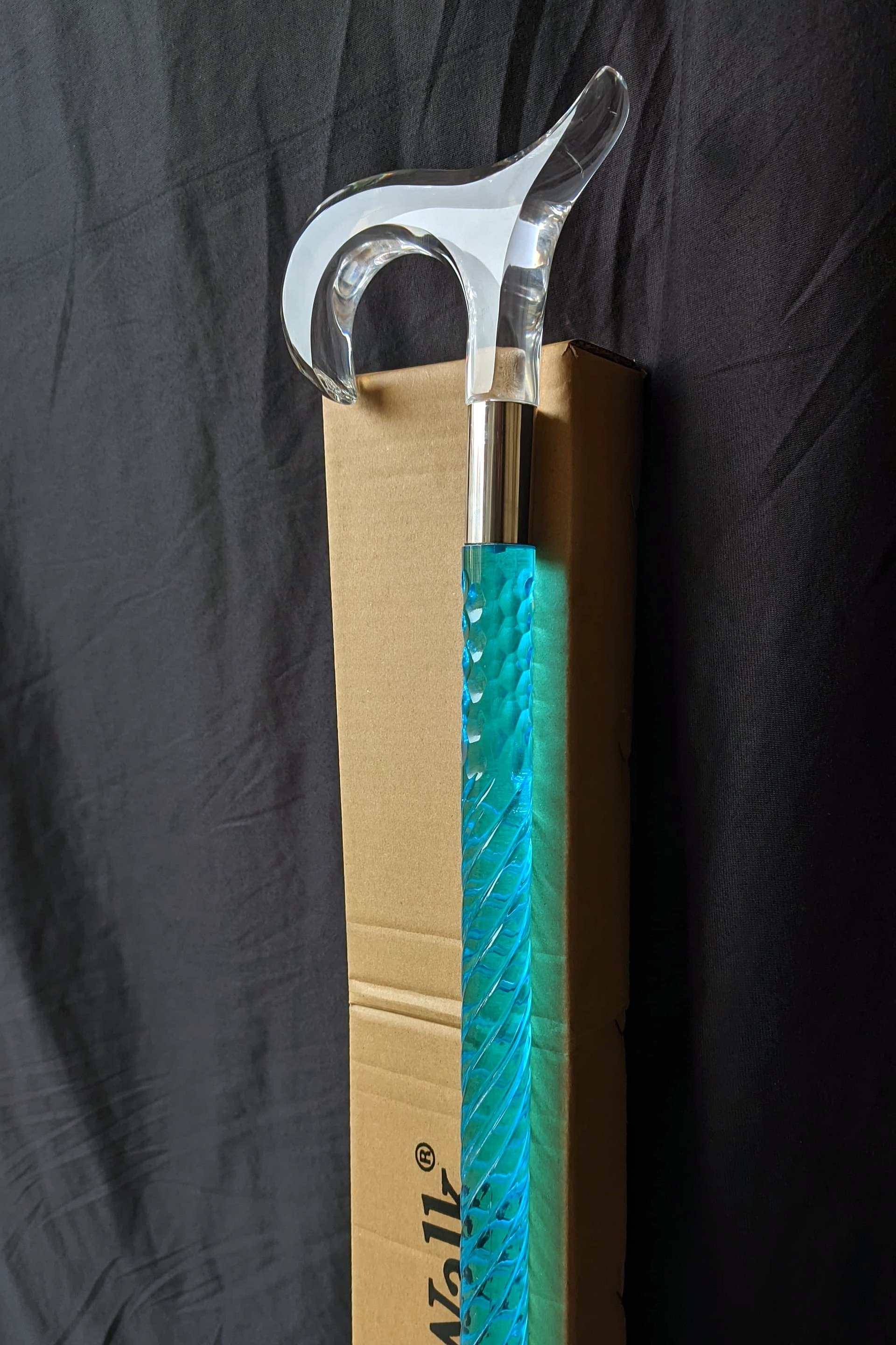 Luxury Neon Blue Acrylic Walking Cane – Women’s Special Edition product image (7)