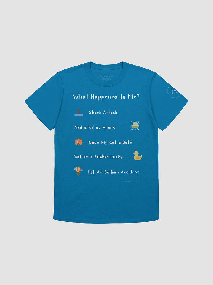 WHAT HAPPENED TO ME ? (2025 Edition): Unisex Softstyle T-shirt, Sapphire Blue product image (1)