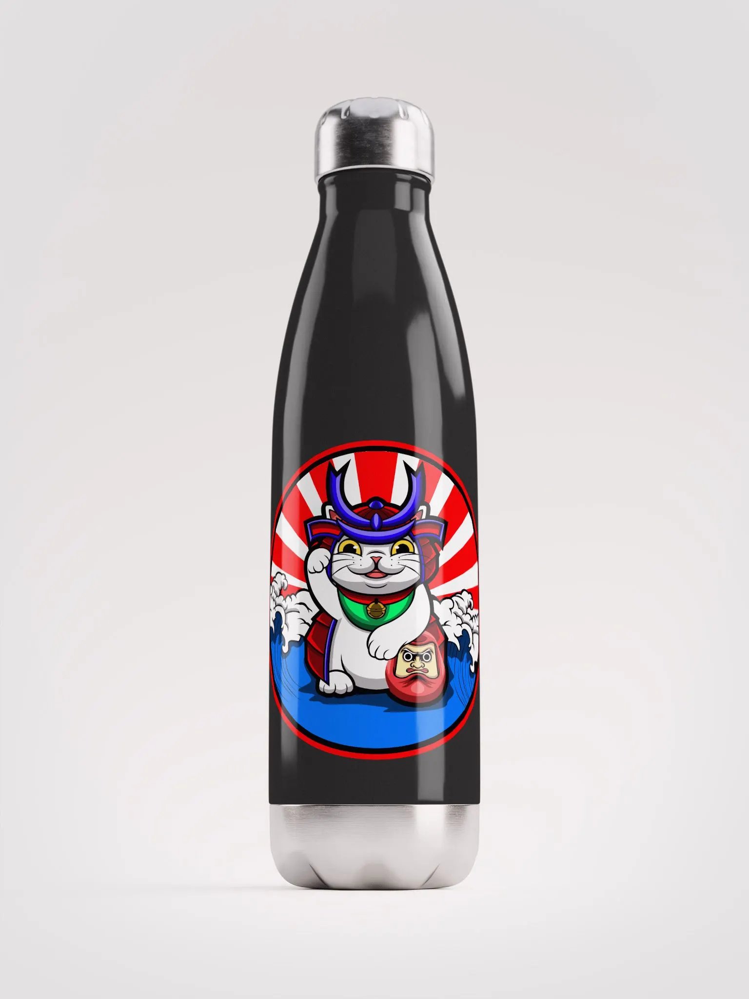 OG Samurai Neko Water Bottle product image (1)