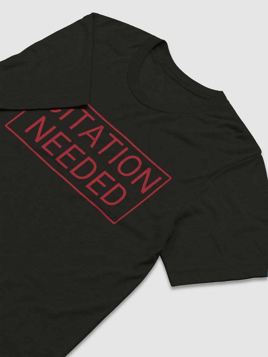 Citation Needed T-Shirt (Red Design, Tri-Blend) product image (4)