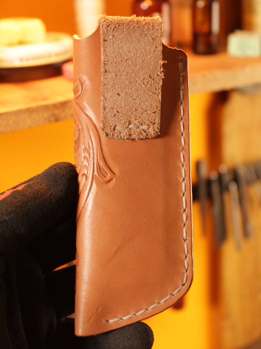 Knife Pocket Slip +Belt loop (Tooled) product image (6)