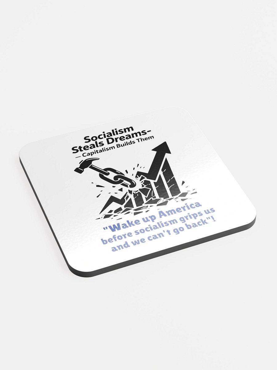 Wake Up America Before It's Too Late glossed cork coasters product image (2)