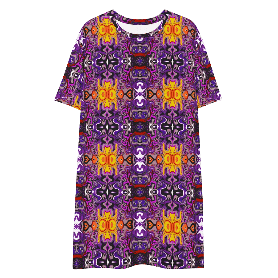 Purple African Inspired Pattern Dress product image (4)