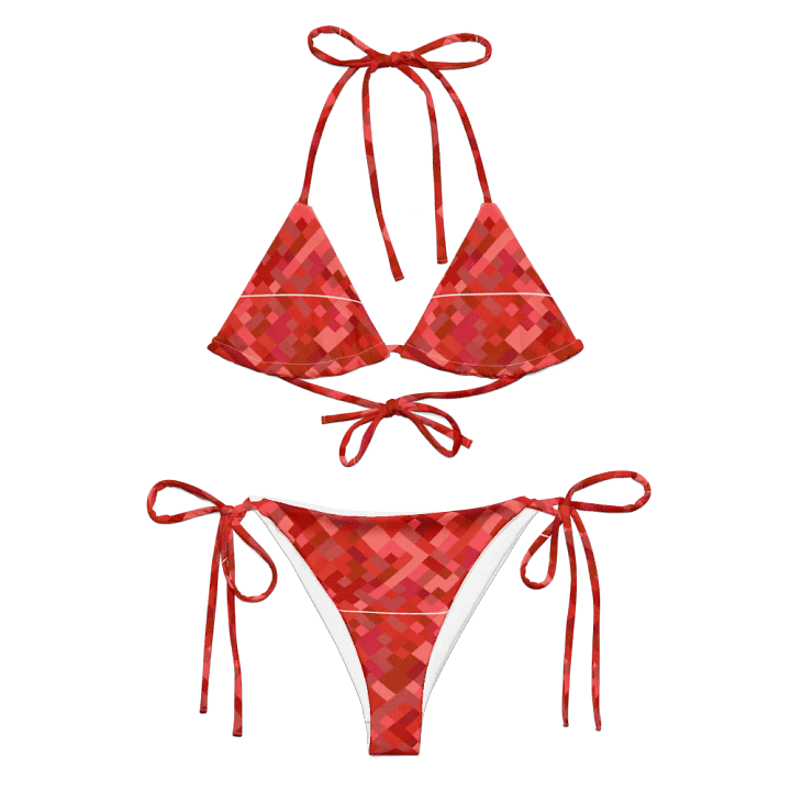 Colorful Mosaic Pattern Design String Bikini - v3 product image (1)