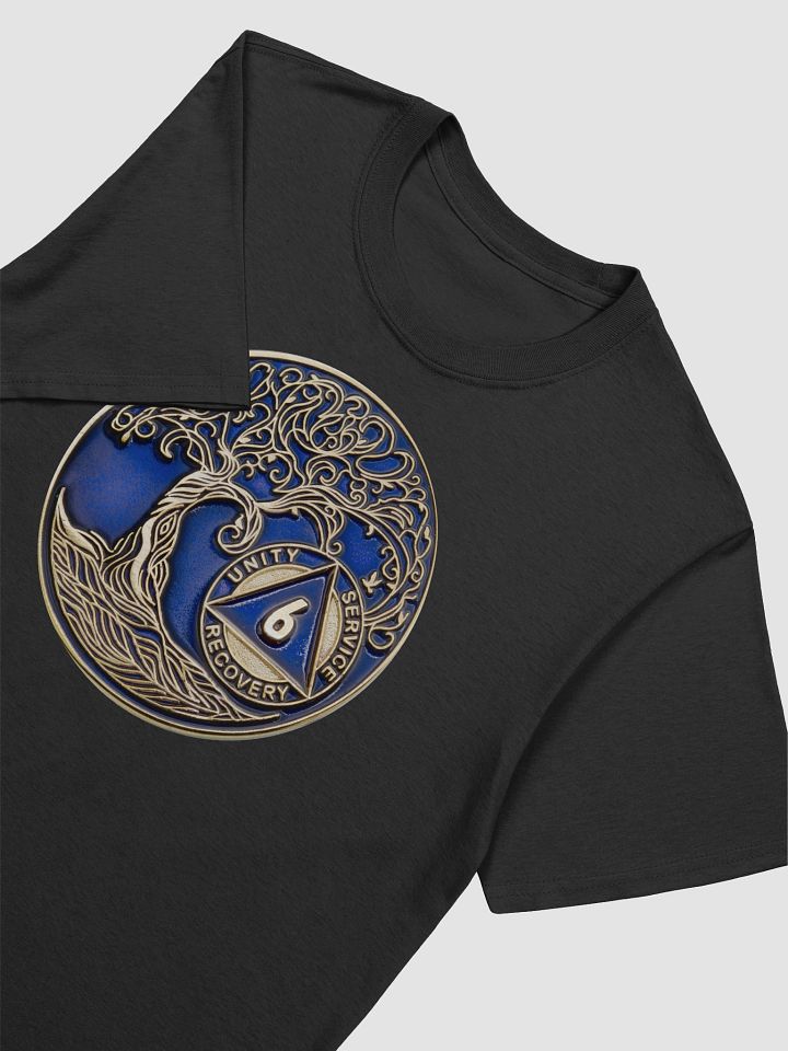 Twisted Tree of Life 6th Year Sobriety Blue Medallion T-Shirt product image (2)