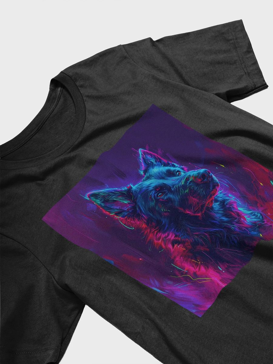 Neon Cyber Dog T-Shirt | Futuristic Dog Lover Tee | Perfect Gift for Pet Owners and Tech Enthusiasts product image (3)