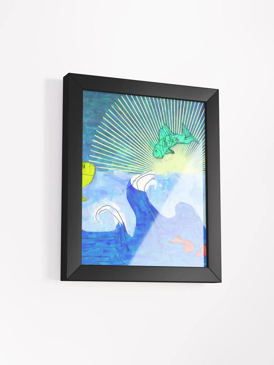 Jumping Fishies Framed Poster product image (26)
