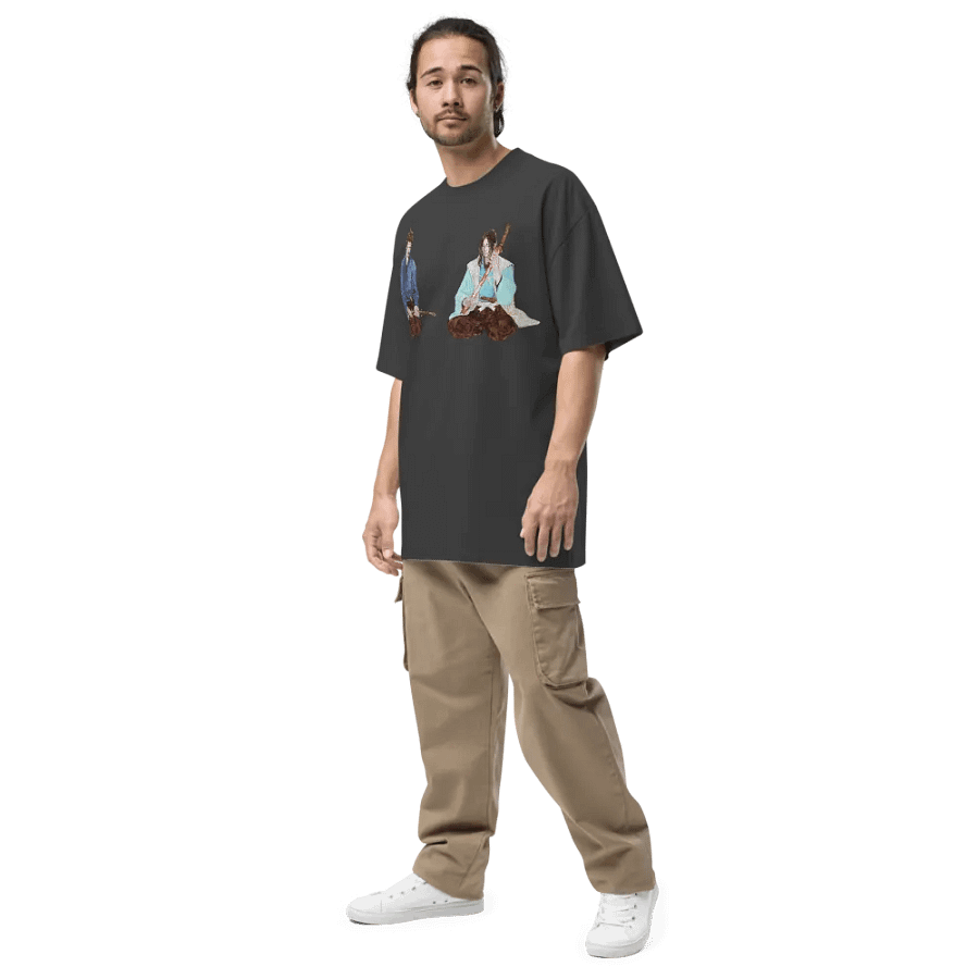 Vagabond Musashi and Kojiro | Oversized Faded T-Shirt product image (8)