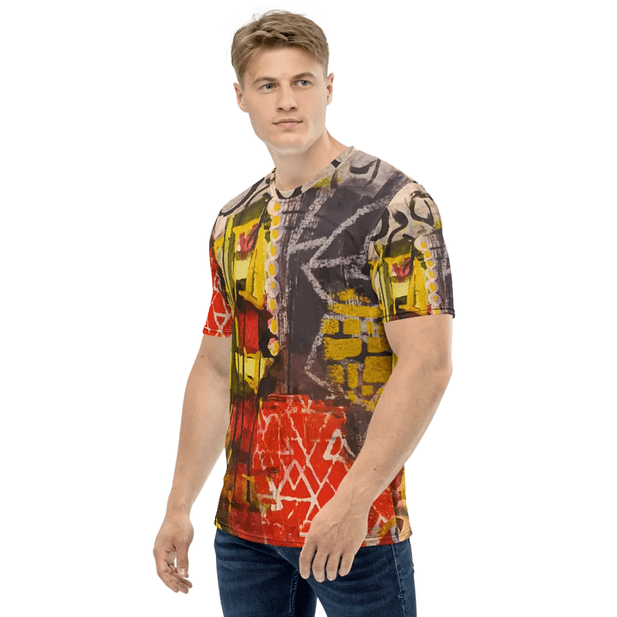orginal mixed media painting by b.reters, all over print tshirt product image (3)