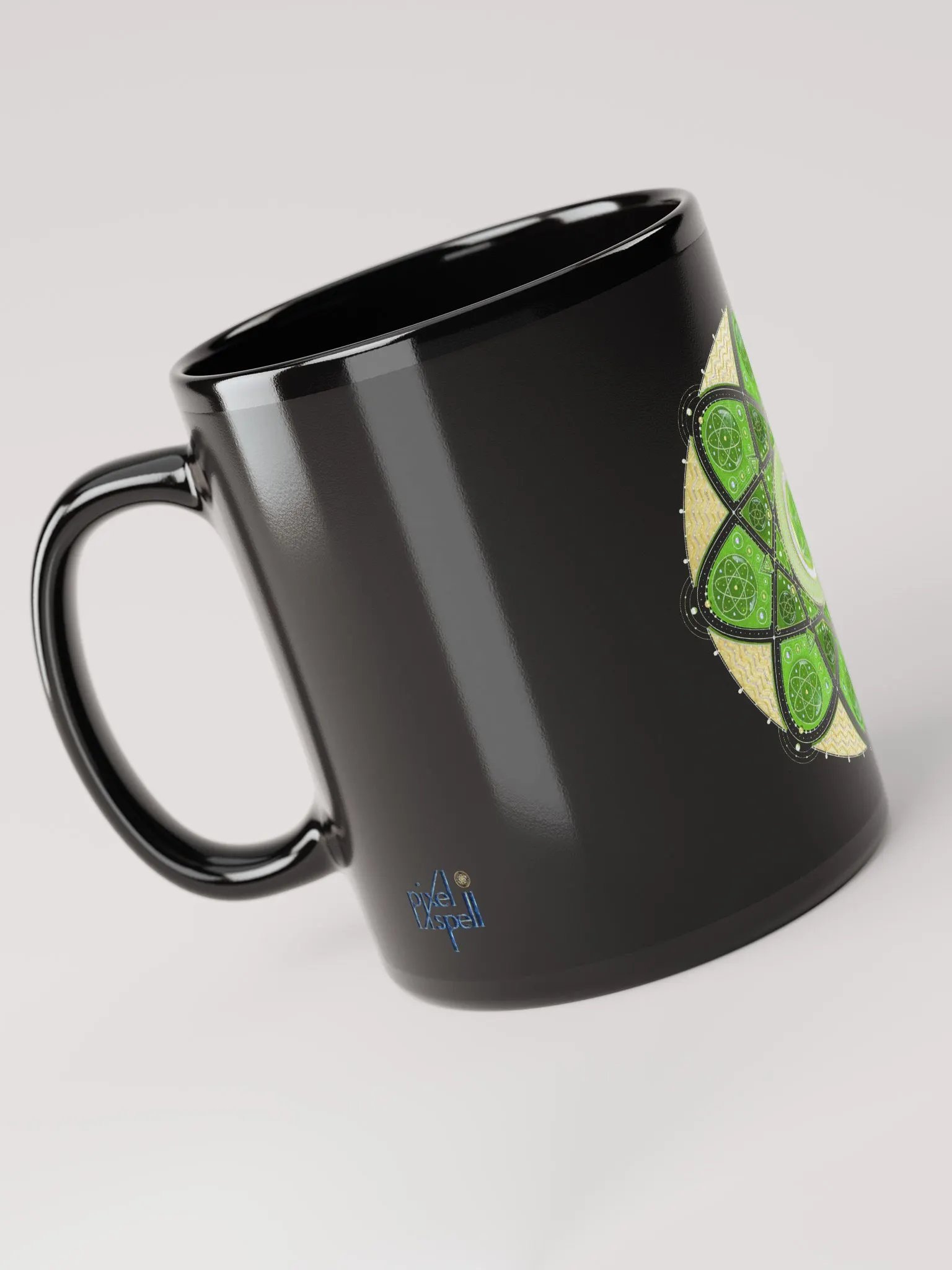 Mandala of Love Black Glossy Mug product image (2)