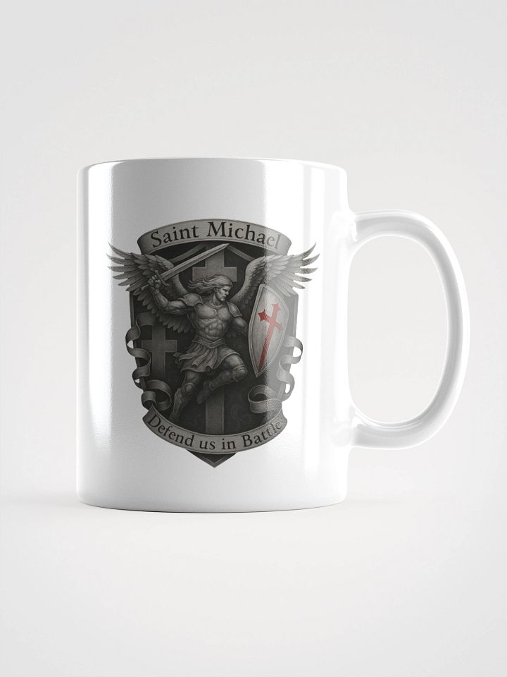 St Michael Defend Us In Battle Mug product image (2)