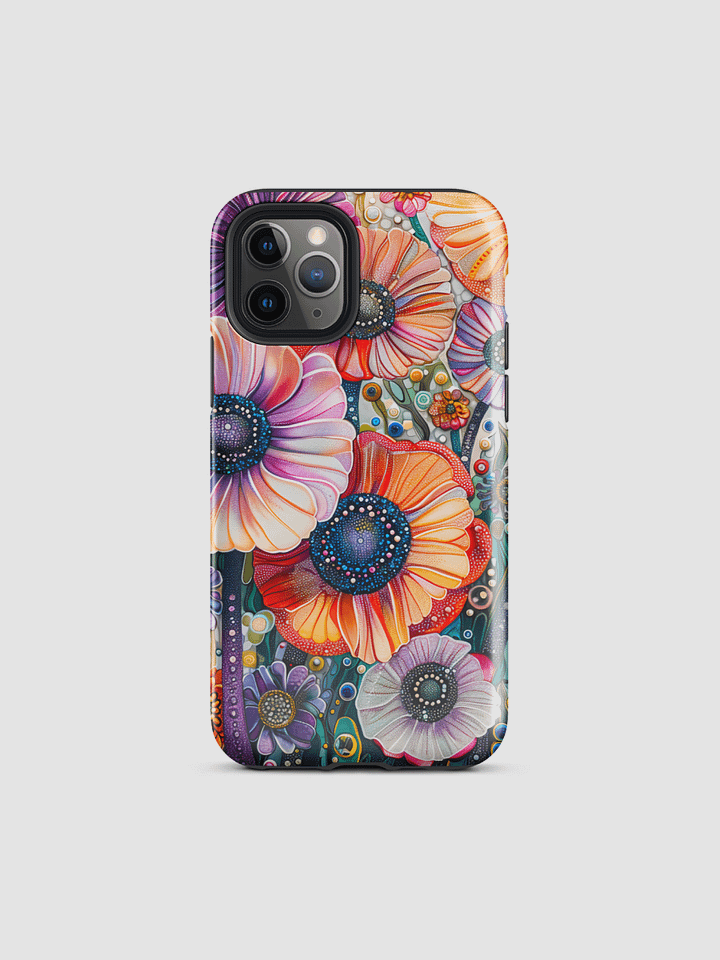 Colorful anemones Tough iPhone Case product image (2)
