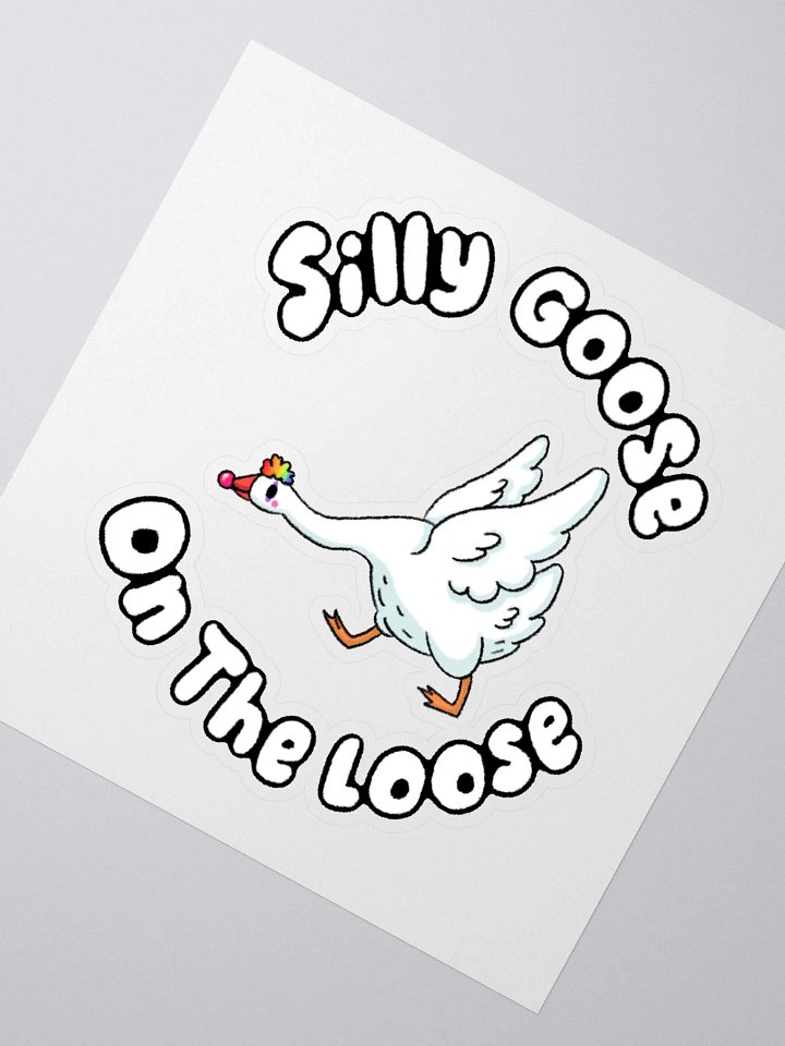 Silly Goose on The Loose Kiss Cut Sticker product image (4)