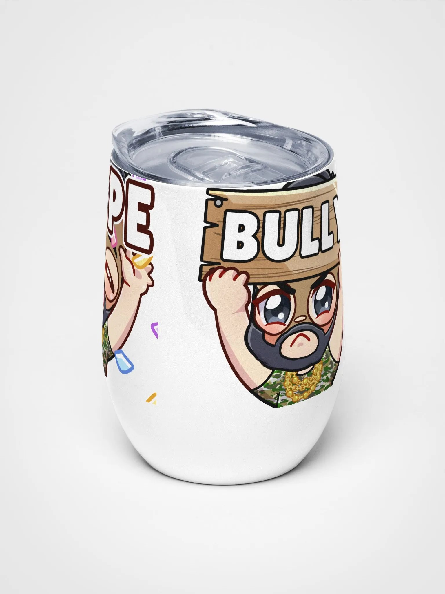 HypeSusBully Wine Tumbler with lid product image (5)