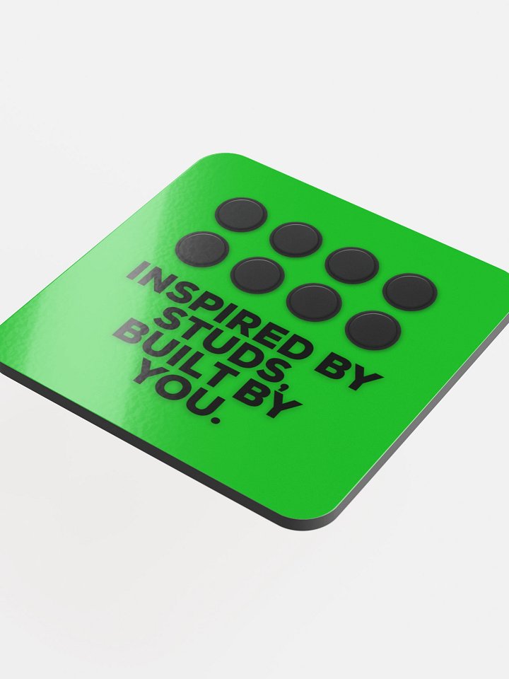 Inspired by Studs (Green) Coaster product image (2)