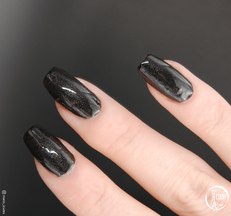 2 AM - Black Holo Sparkle Nail Polish product image (8)