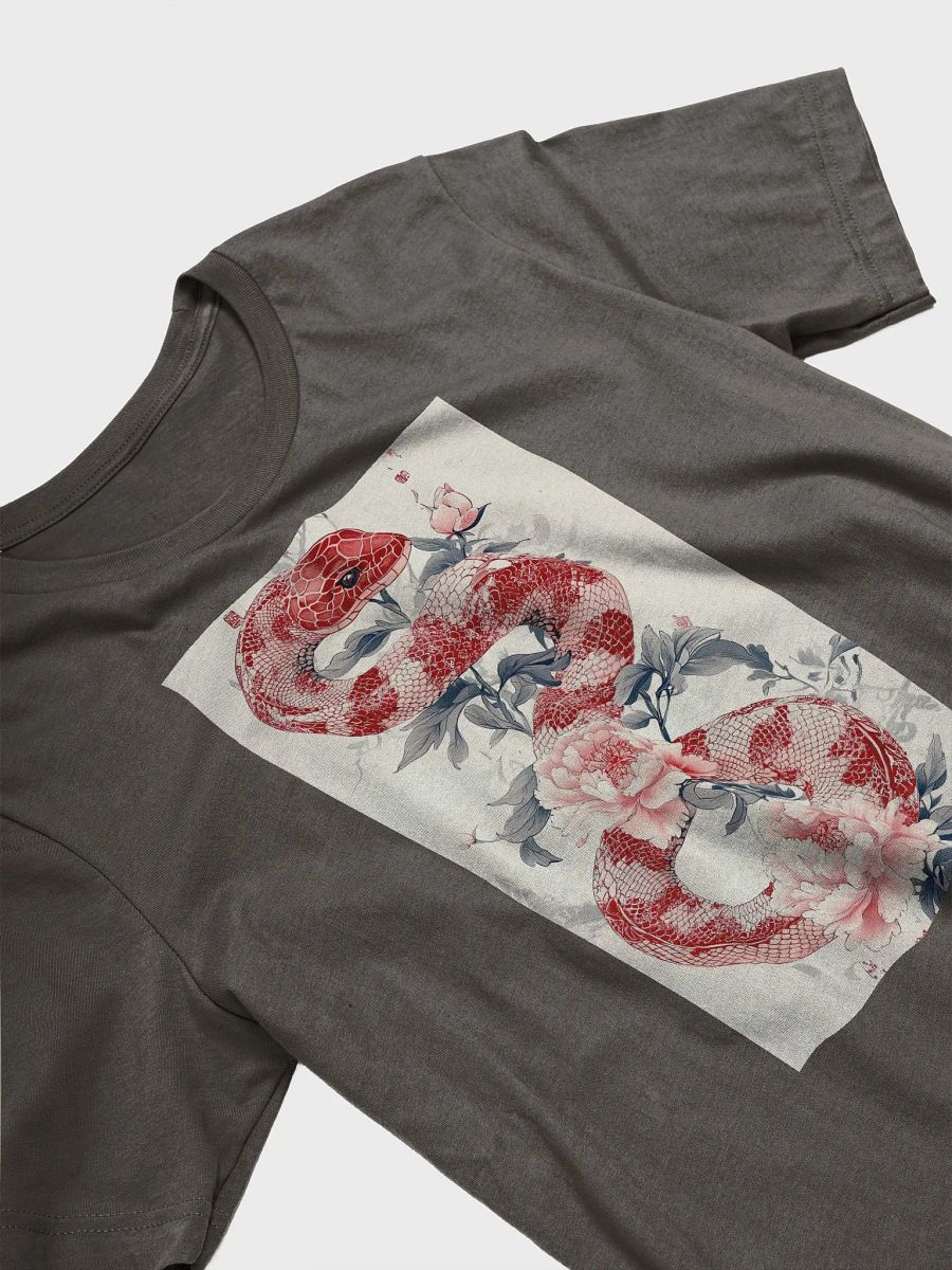 Red and Pink Floral Snake Supersoft Tee product image (63)