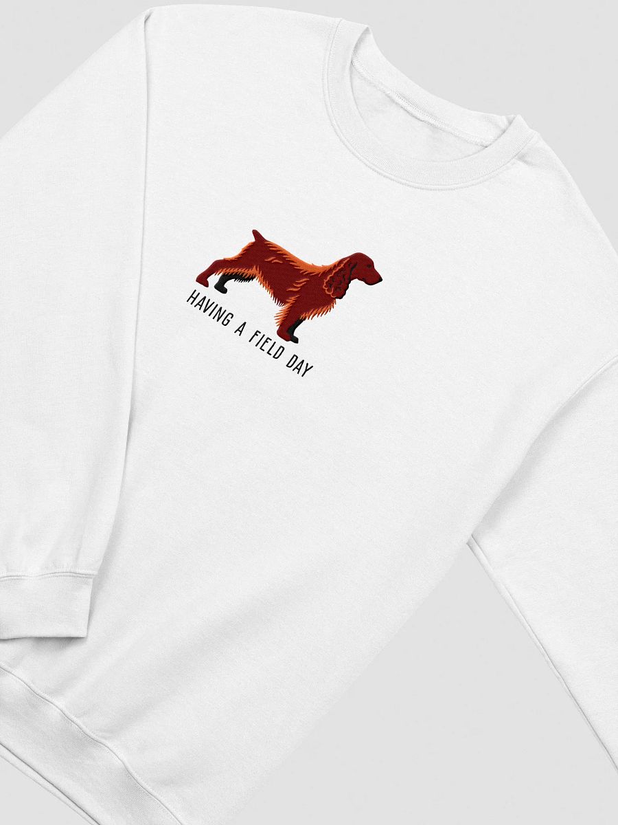 Having a Field Day Sweatshirt (Embroidered) of a Field Spaniel(Liver) product image (18)