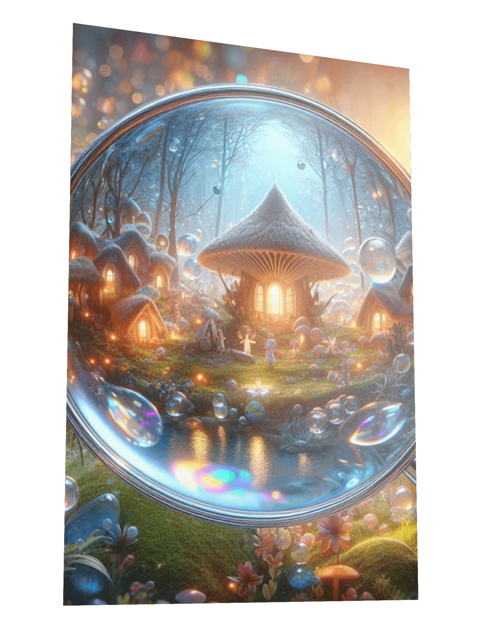 Magnifying Glass Fairy Village Enhanced Matte Paper Poster product image (23)