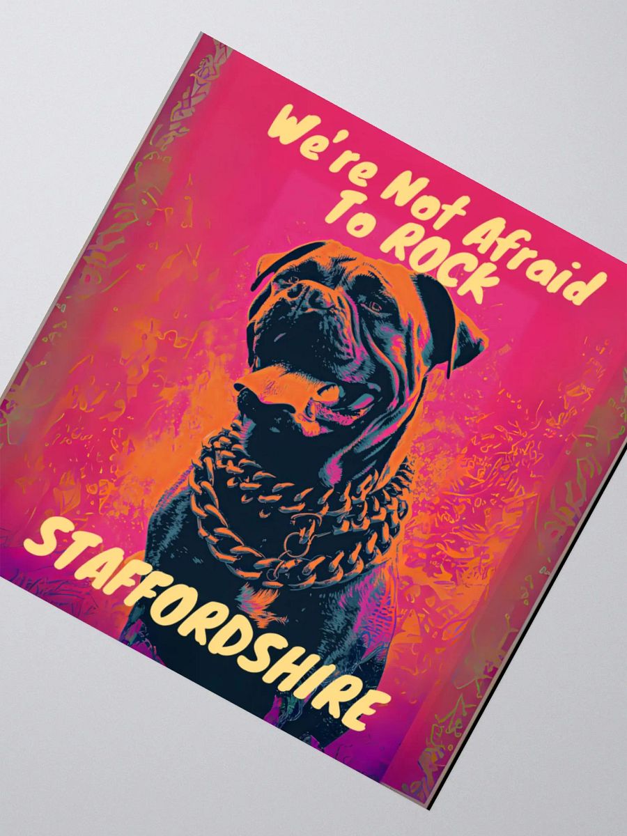 We're Not Afraid To Rock Staffordshire Kiss Cut Sticker product image (5)
