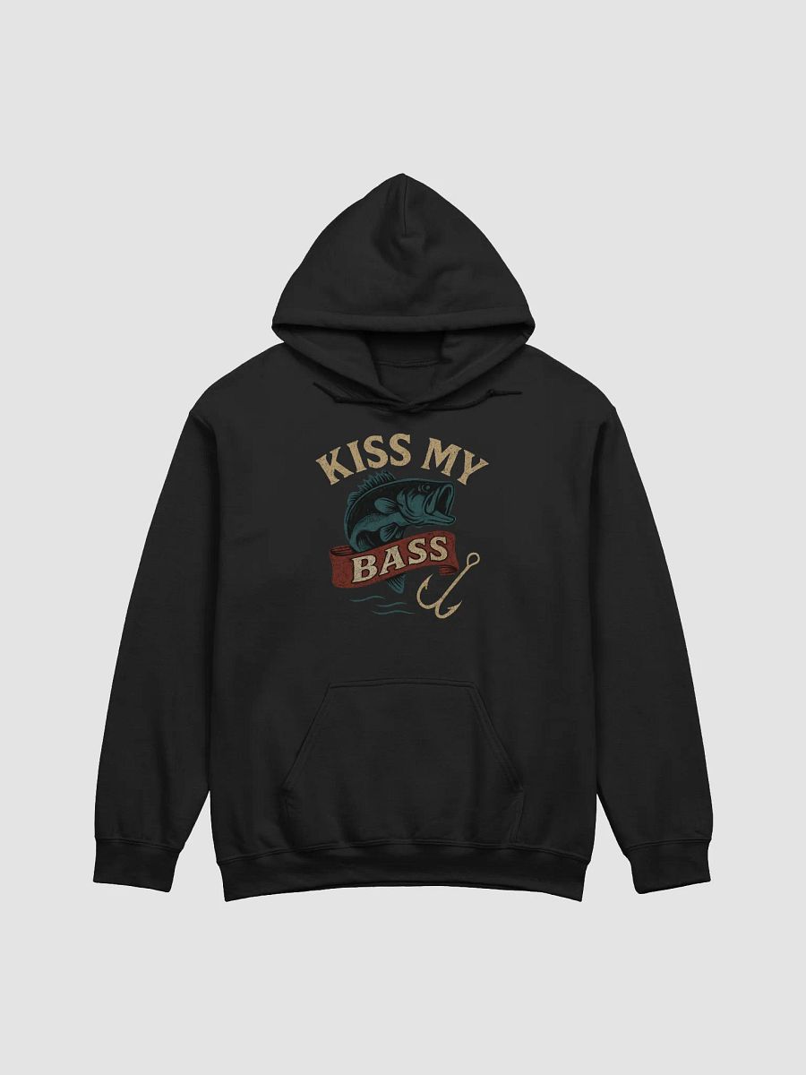 Vintage Funny Fishing Hoodie – Kiss My Bass Humor Tee product image (4)