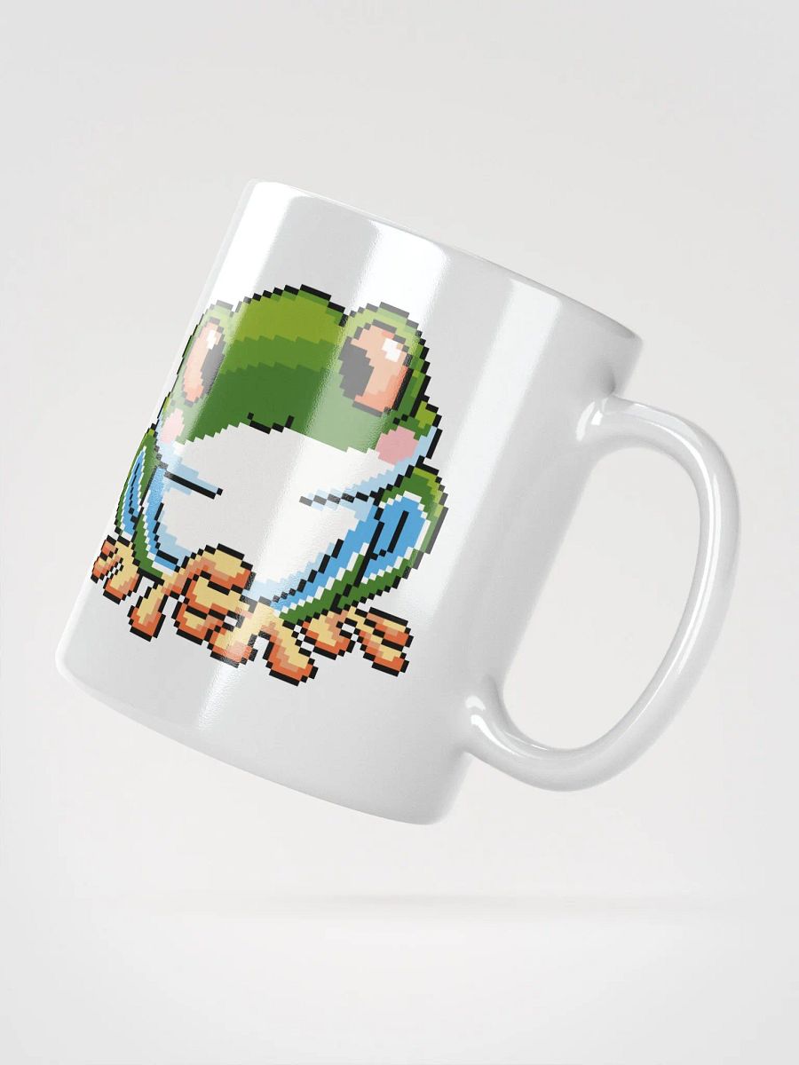 Dark Green Rip the Frog White Glossy Mug product image (3)