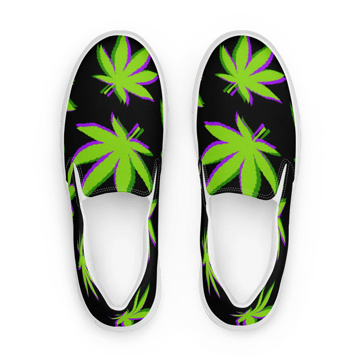 Weed Leafy Men Slip-On Shoes product image (1)